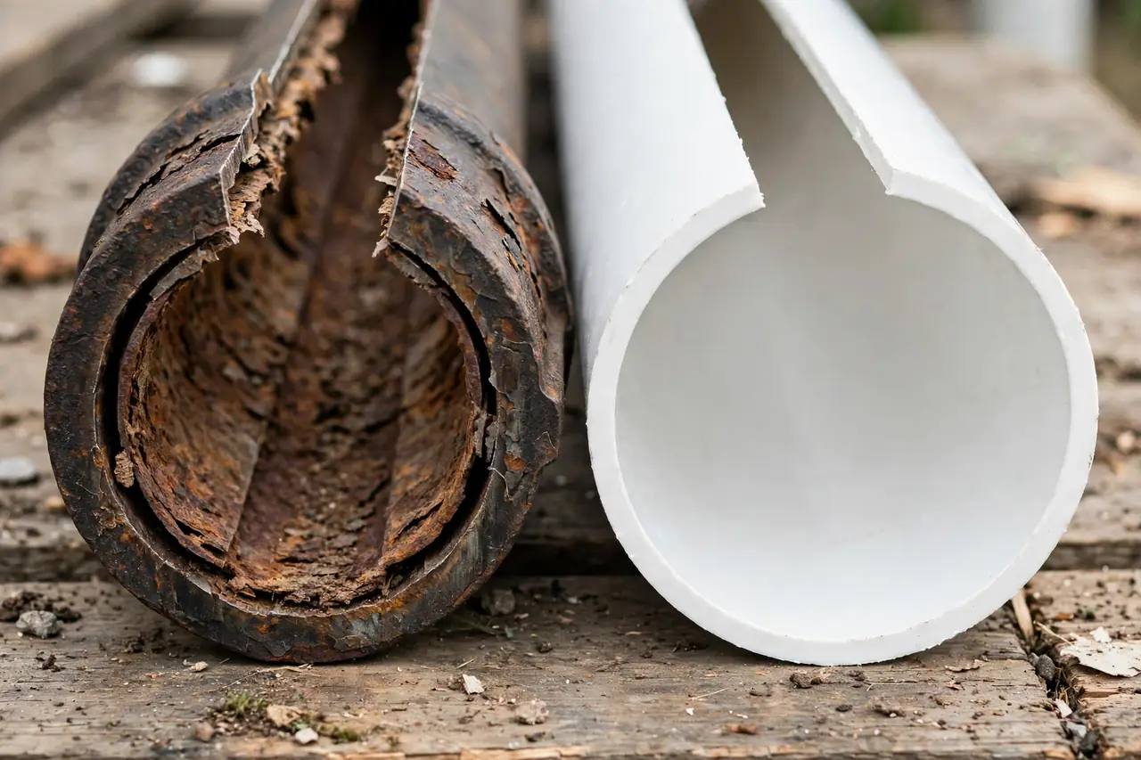 Tuberías de Hierro Fundido vs. PVC: Lo Que Deben Saber los Propietarios de Peabody