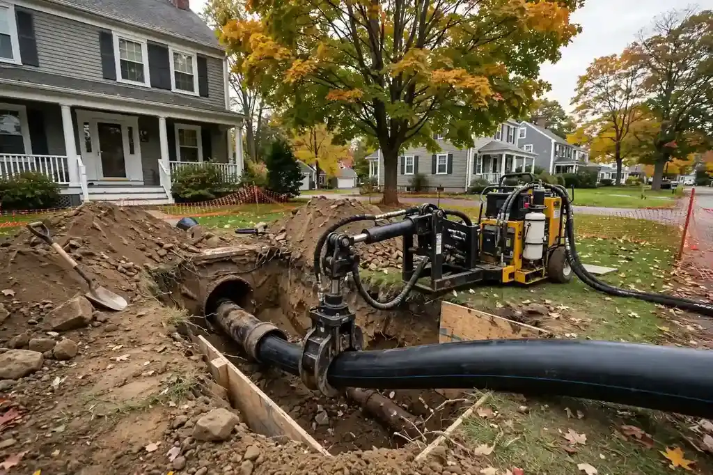 Pipe Bursting in Burlington, MA — Sewer Line Repair Works