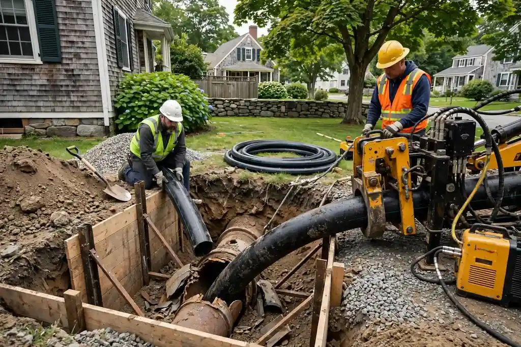 Pipe Bursting in Nahant, MA — Sewer Line Repair Works