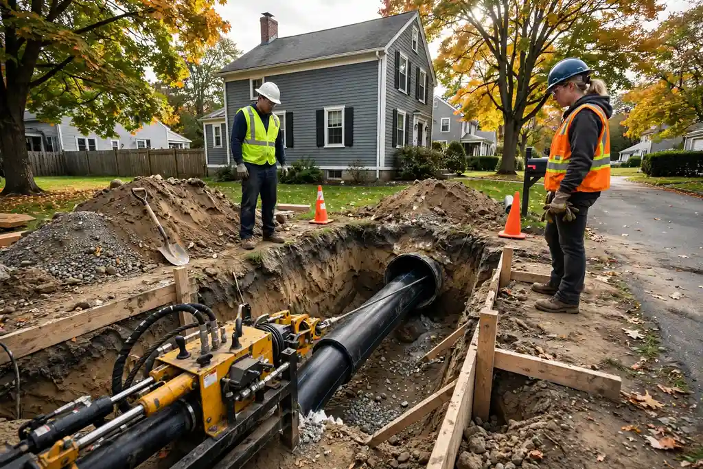 Pipe Bursting in Saugus, MA — Sewer Line Repair Works