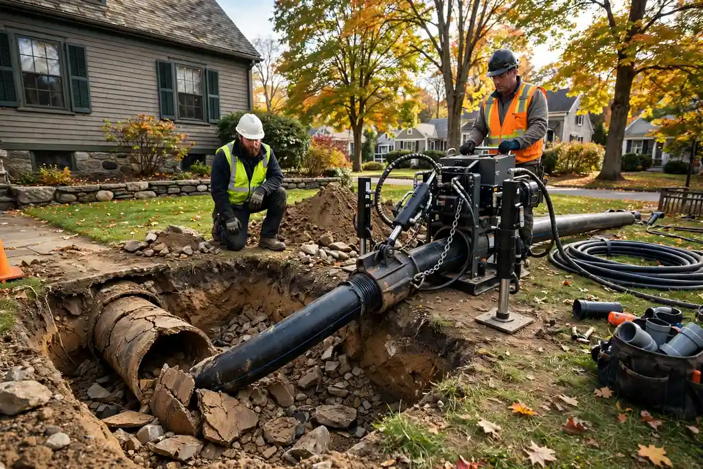 Pipe Bursting in Tewksbury, MA — Sewer Line Repair Works