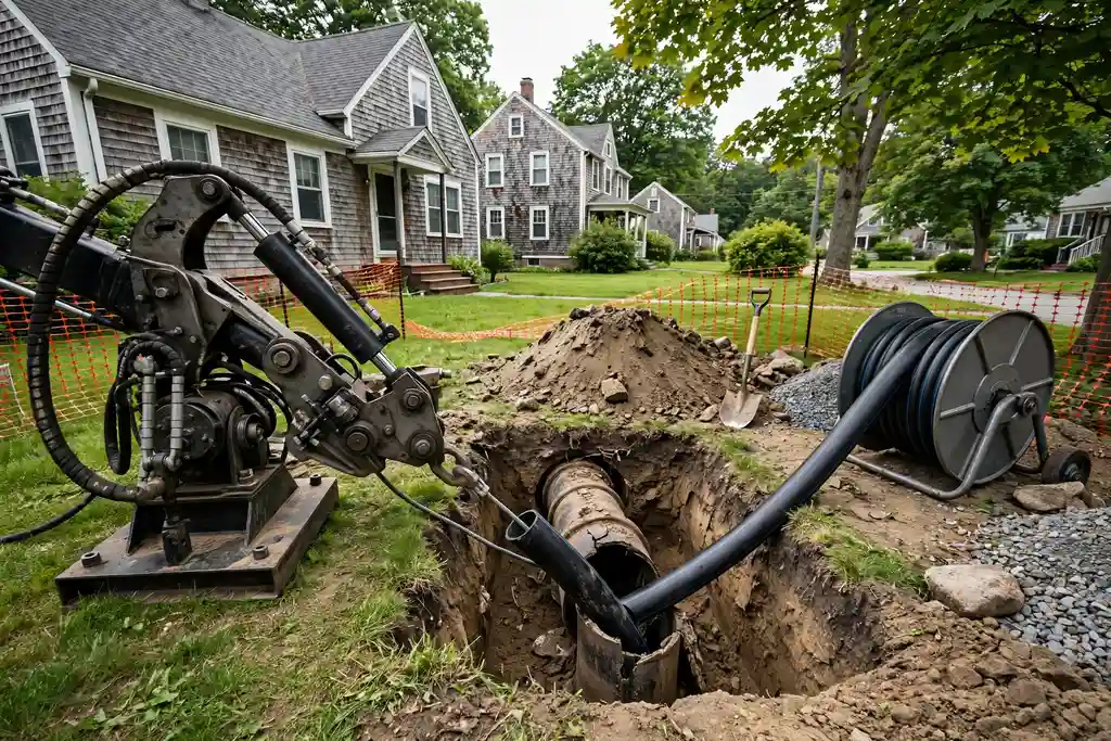Pipe Bursting in Woburn, MA — Sewer Line Repair Works
