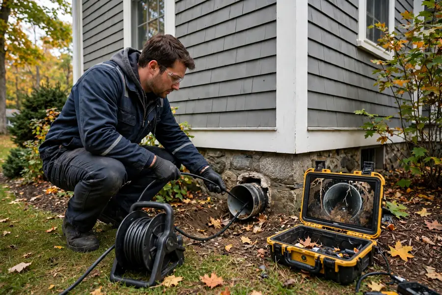 Sewer Camera Inspection in Stoneham, MA — Sewer Line Repair Works