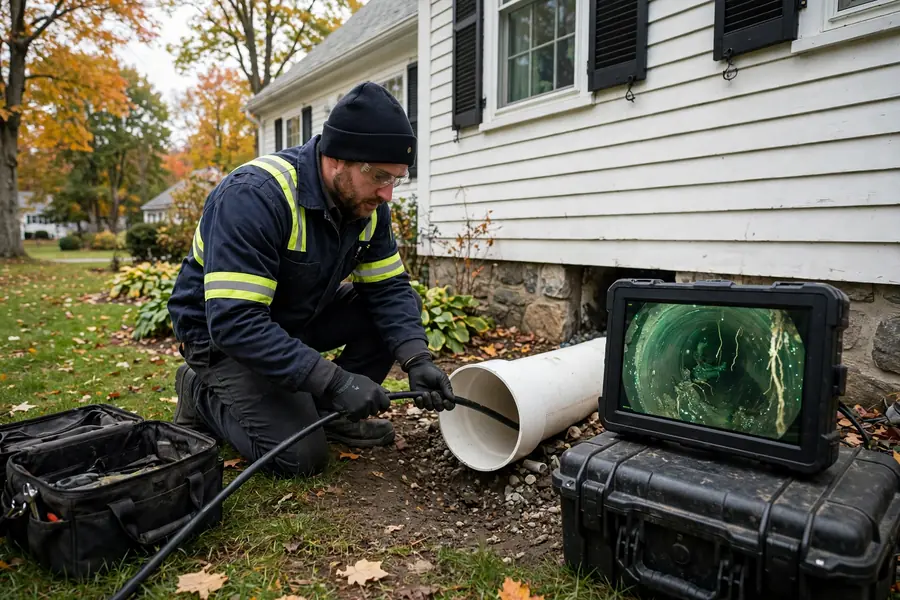 Sewer Camera Inspection in Woburn, MA — Sewer Line Repair Works