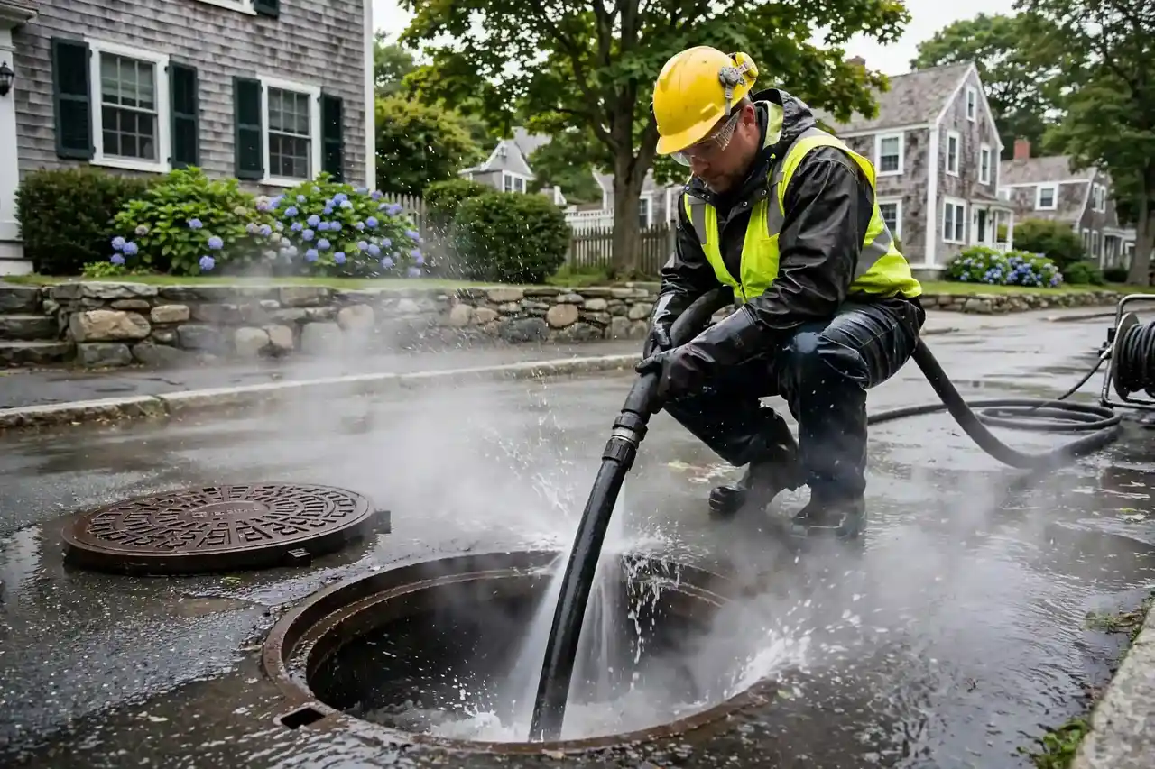 Sewer Line Cleaning in Marblehead, MA — Sewer Line Repair Works