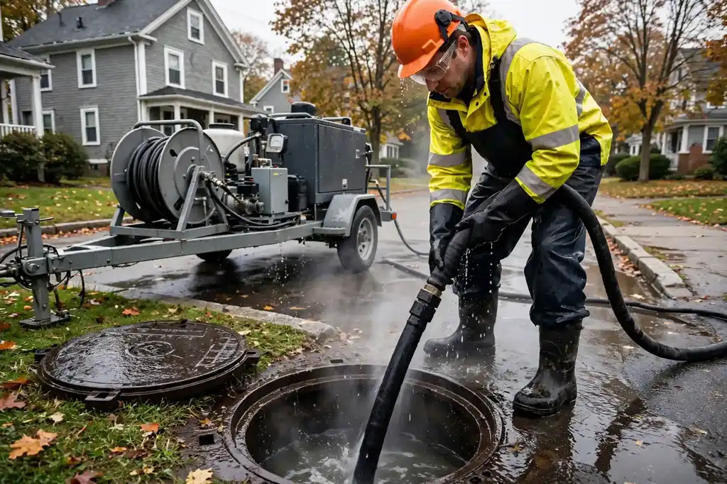 Sewer Line Cleaning in Wilmington, MA — Sewer Line Repair Works