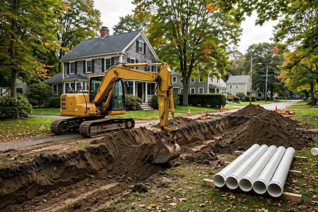 Sewer Line Installation in Tewksbury, MA — Sewer Line Repair Works