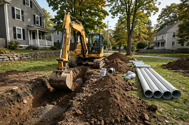 Sewer Line Installation in Wakefield, MA — Sewer Line Repair Works