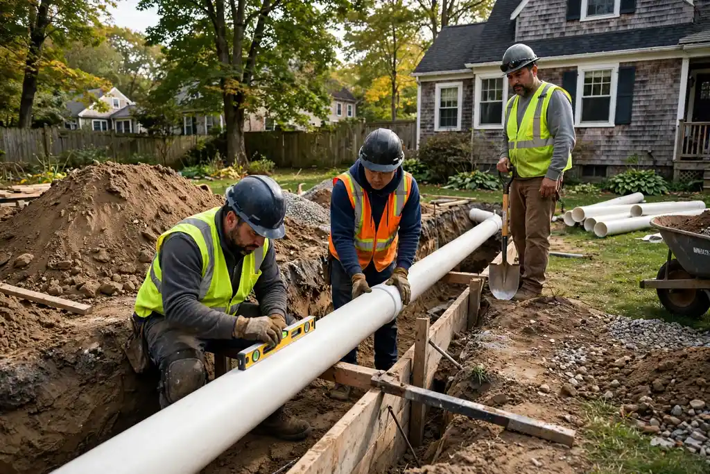 Sewer Line Replacement in Burlington, MA — Sewer Line Repair Works