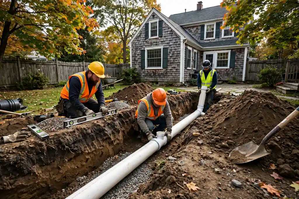Sewer Line Replacement in North Reading, MA — Sewer Line Repair Works