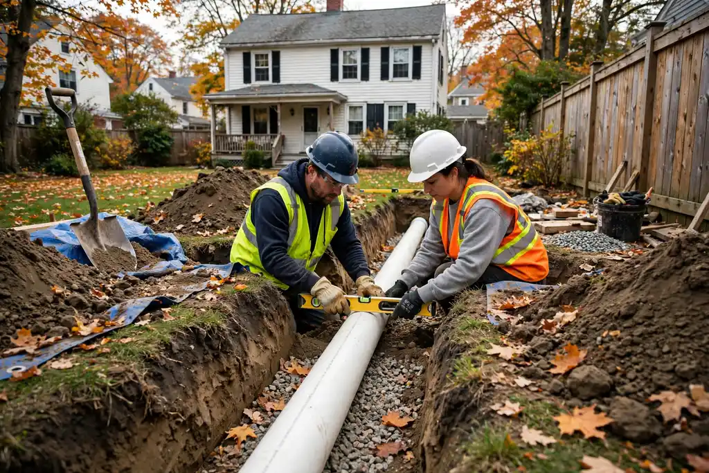 Sewer Line Replacement in Stoneham, MA — Sewer Line Repair Works