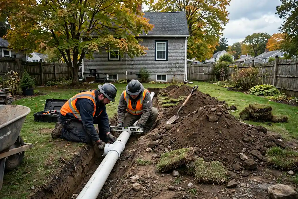 Sewer Line Replacement in Wilmington, MA — Sewer Line Repair Works