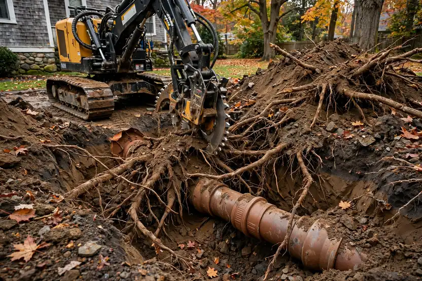 Tree Root Removal in Danvers, MA — Sewer Line Repair Works
