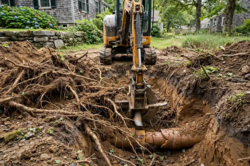 Tree Root Removal in Gloucester, MA — Sewer Line Repair Works