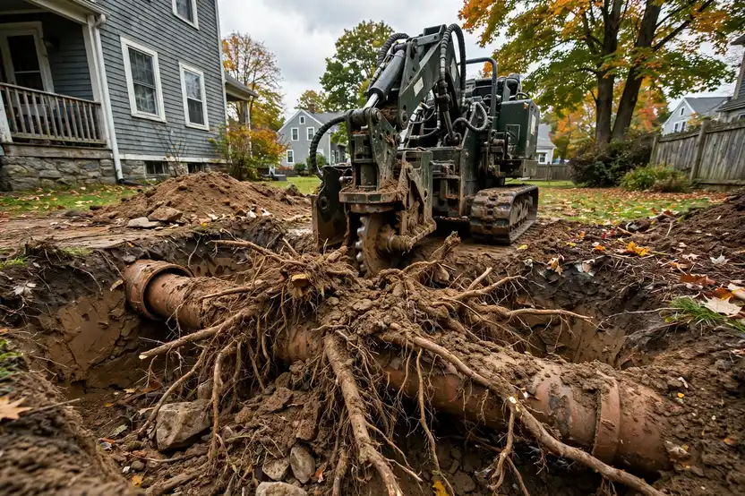 Tree Root Removal in Lynn, MA — Sewer Line Repair Works