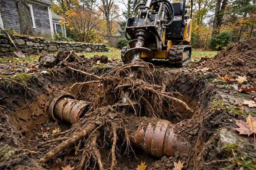 Tree Root Removal in Lynnfield, MA — Sewer Line Repair Works
