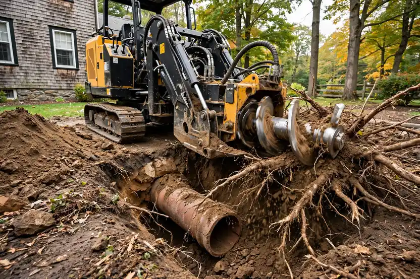 Tree Root Removal in Middleton, MA — Sewer Line Repair Works