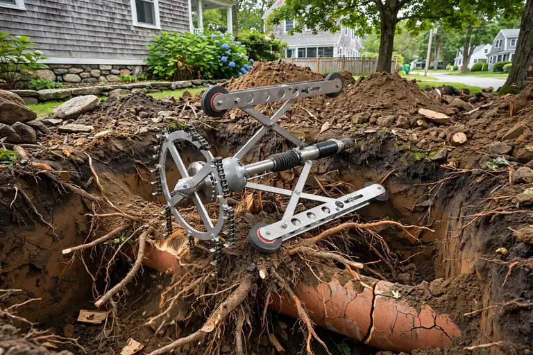Tree Root Removal in Swampscott, MA — Sewer Line Repair Works
