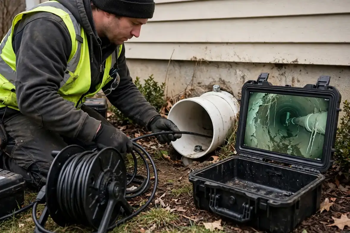 Sewer Camera Inspection — Sewer Line Repair Works Peabody MA